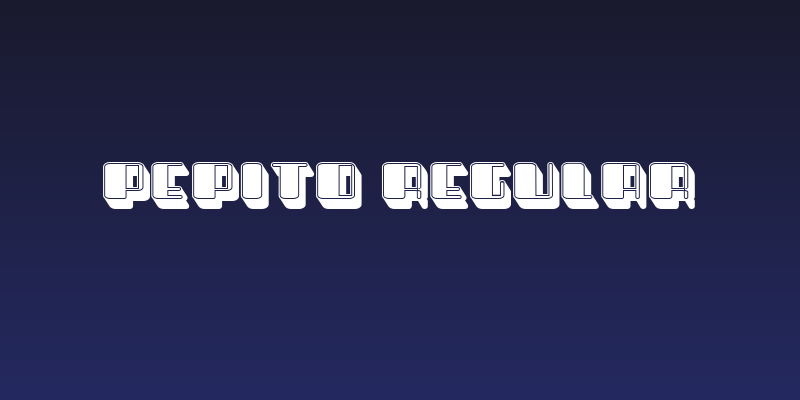 Pepito Regular Social Header