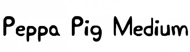 Peppa Pig Medium  les polices de caractères gratuit tlcharger