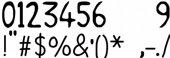 Peppa Pig Medium Font OTHER CHARS