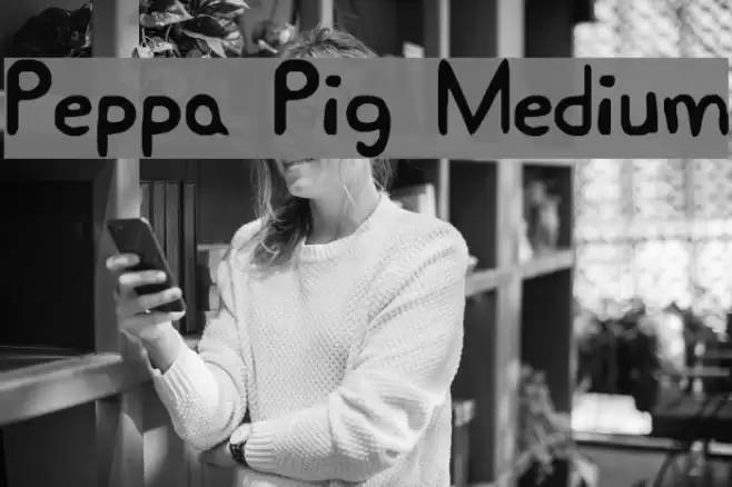 Peppa Pig Medium Font examples
