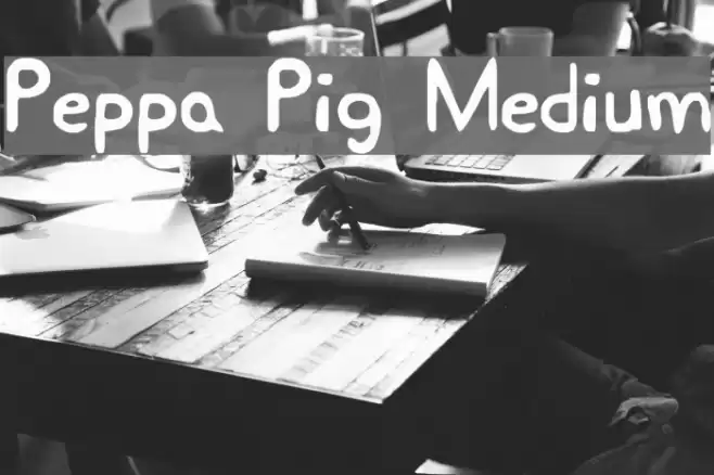Peppa Pig Medium Font examples