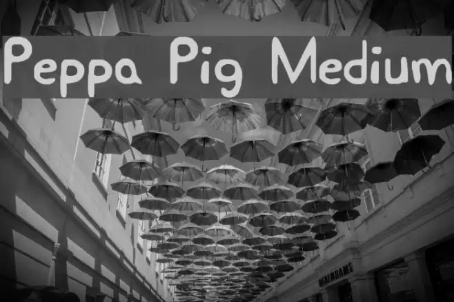Peppa Pig Medium Font examples