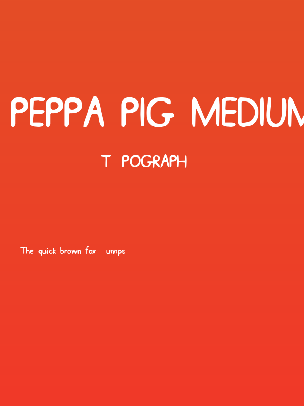 Peppa Pig Medium Poster