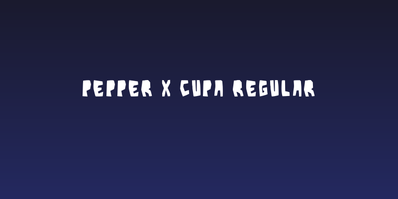 Pepper X Cupa Regular Social Header