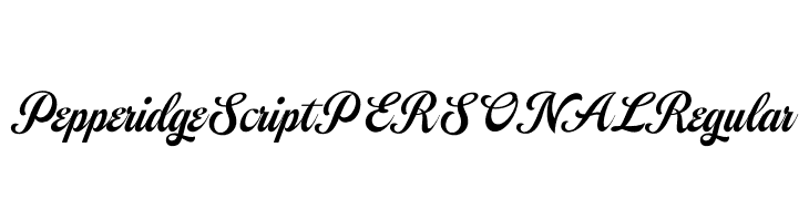 Pepperidge Script PERSONAL Regular  नि: शुल्क फ़ॉन्ट्स डाउनलोड