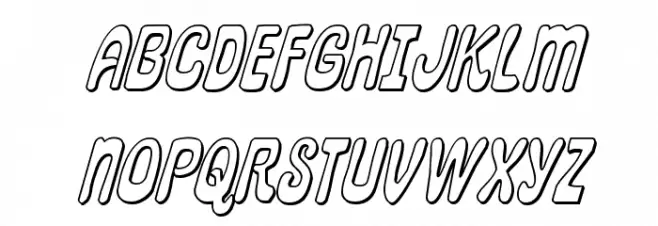 Pepperland 3D Italic Шрифта ВЕРХНИЙ