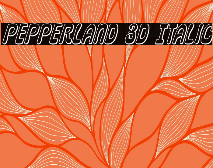 Pepperland 3D Italic Example 3