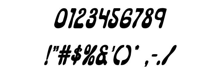 Pepperland Bold Italic Font OTHER CHARS