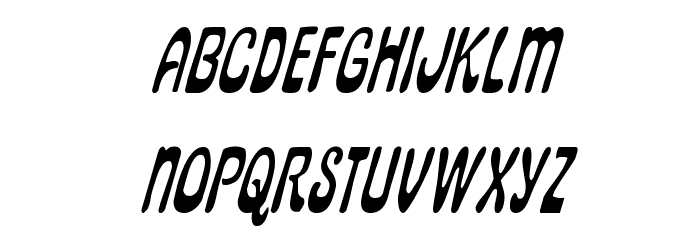 Pepperland Condensed Italic Font LOWERCASE