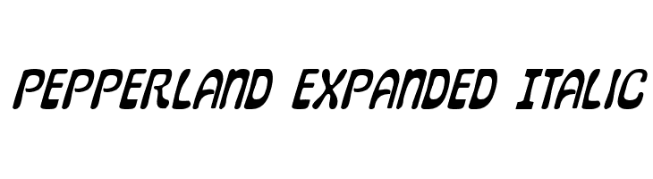 Pepperland Expanded Italic  Fuentes Gratis Descargar