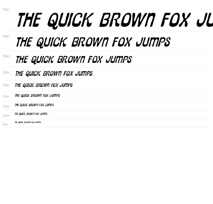 Pepperland Expanded Italic Waterfall