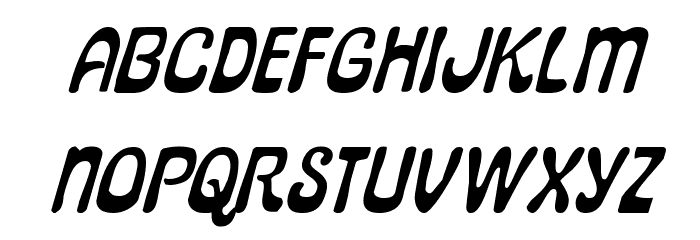 Pepperland Expanded Italic Font LOWERCASE