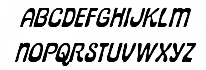 Pepperland Expanded Italic Font LOWERCASE