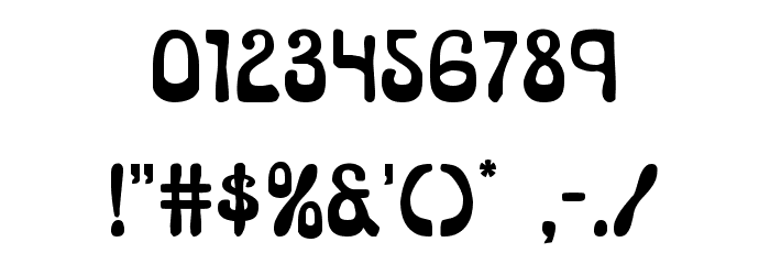 Pepperland Expanded Font OTHER CHARS