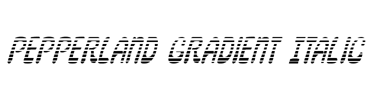 Pepperland Gradient Italic  नि: शुल्क फ़ॉन्ट्स डाउनलोड