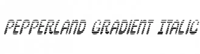 Pepperland Gradient Italic  baixar fontes gratis