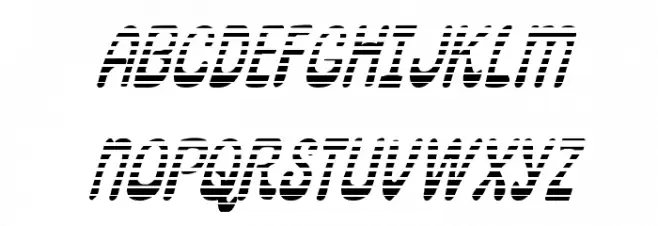 Pepperland Gradient Italic Шрифта ВЕРХНИЙ