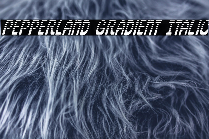 Pepperland Gradient Italic Example 1
