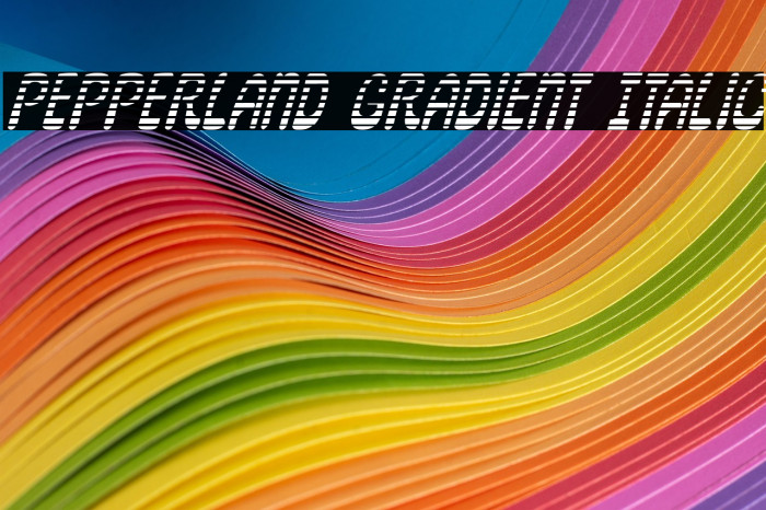 Pepperland Gradient Italic Example 2
