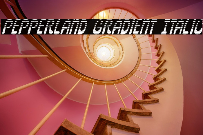 Pepperland Gradient Italic Example 3