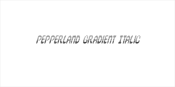 Pepperland Gradient Italic Logo