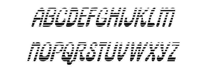 Pepperland Gradient Italic Font LOWERCASE