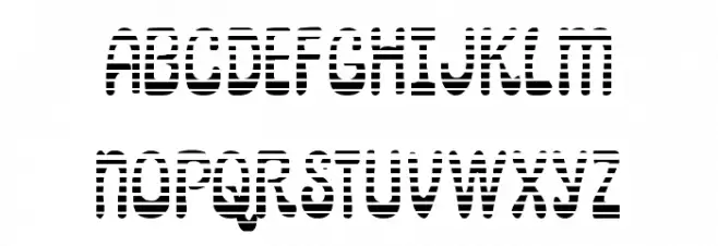 Pepperland Gradient Schriftart Groß