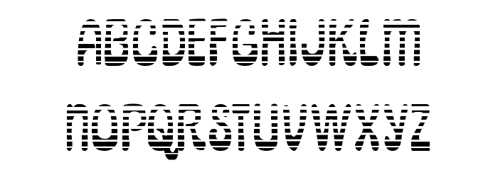 Pepperland Gradient Font LOWERCASE