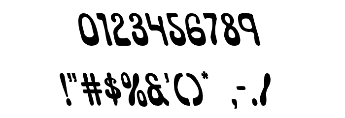 Pepperland Leftalic Font OTHER CHARS