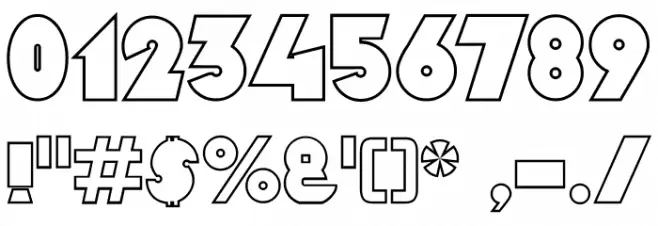 Pepperland Outline Caratteri ALTRI CARATTERI