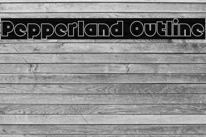 Pepperland Outline Caratteri examples