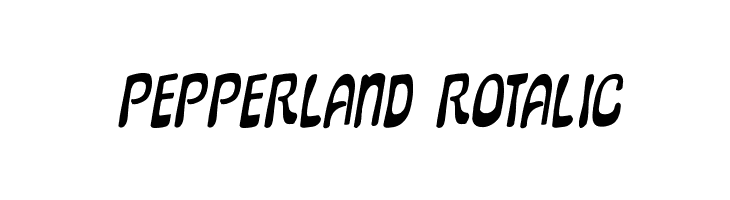 Pepperland Rotalic  Frei Schriftart Herunterladen