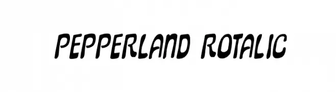 Pepperland Rotalic  تنزيل الخطوط