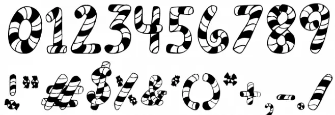 PeppermintCanes Font OTHER CHARS