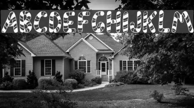 PeppermintCanes Font examples