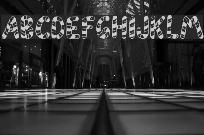 PeppermintCanes Font examples