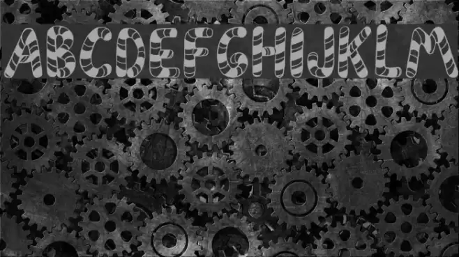 PeppermintCanes Font examples