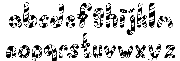 PeppermintCanes Font LOWERCASE