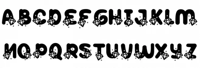 Peppy Pegasus Diamond फ़ॉन्ट लोअरकेस