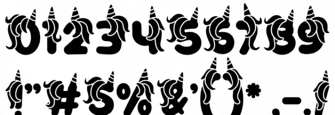 Peppy Pegasus Horn One 字体 其它煤焦