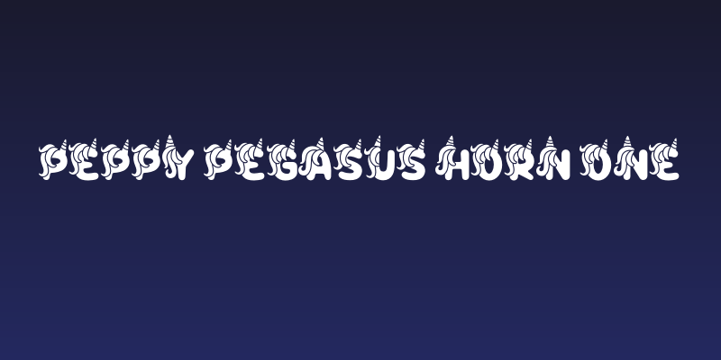 Peppy Pegasus Horn One Social Header
