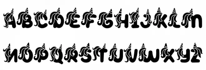 Peppy Pegasus Horn One Fuentes MINÚSCULAS