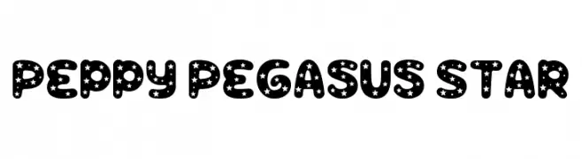 Peppy Pegasus Star  免费字体下载