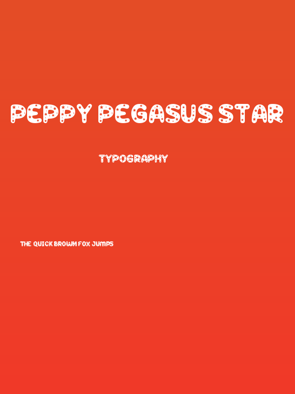 Peppy Pegasus Star Poster