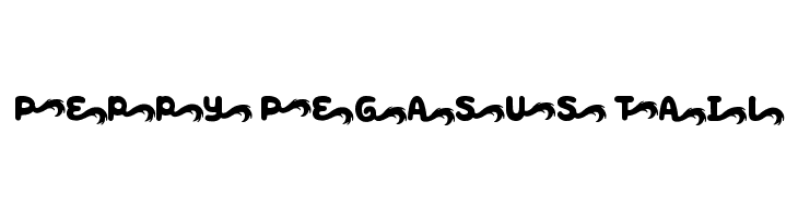 Peppy Pegasus Tail  font caratteri gratis