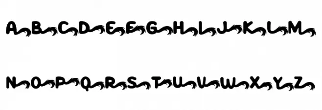 Peppy Pegasus Tail Font Litere mari