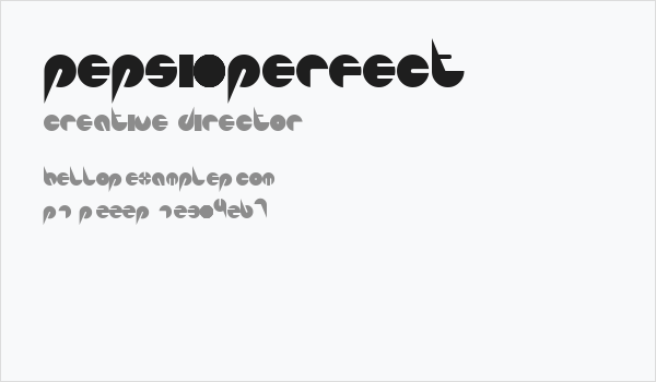 Pepsi-Perfect Business Card