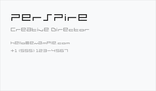 PerSPire Business Card