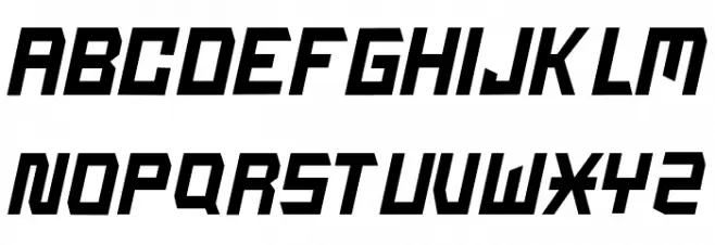 Peradaban-Italic Schriftart Groß