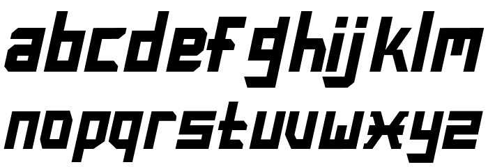 Peradaban-Italic Font LOWERCASE